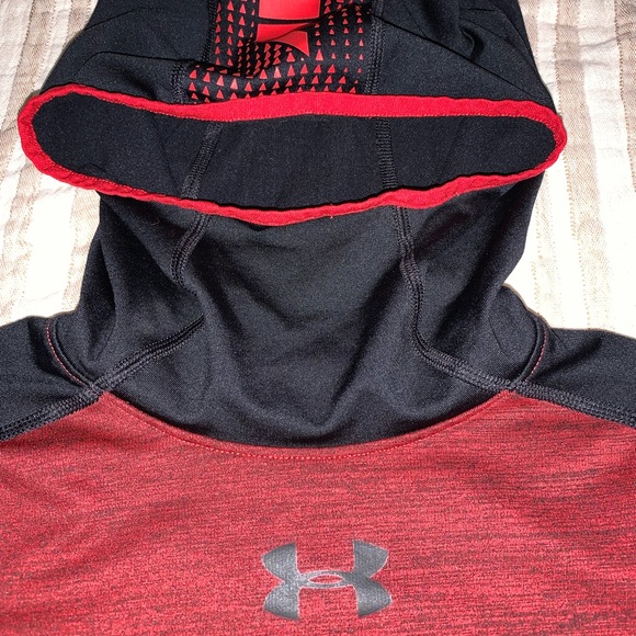Under Armour . Cold Gear. Fleece Lined Hooded Cozy Shirt. Med - Picture 2 of 12